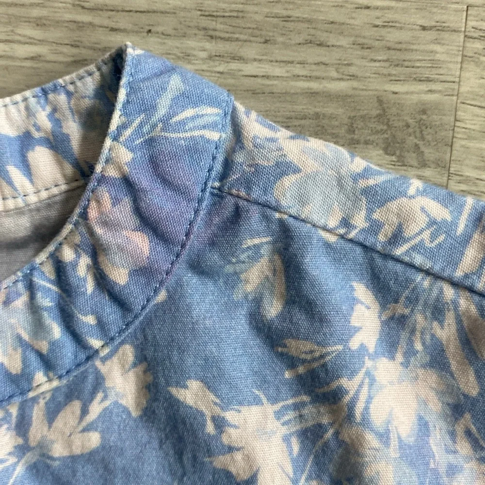 Girls GAP kids Blue and White floral cotton dress size S 4-5T - Picture 5 of 7